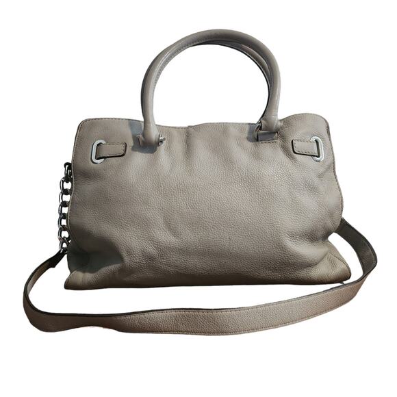 michael kors hamilton satchel gray - Picture 2 of 15